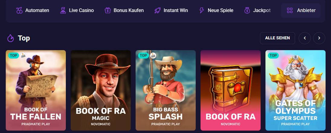 Top Spielautomaten im Spirit Casino spielen und gewinnen